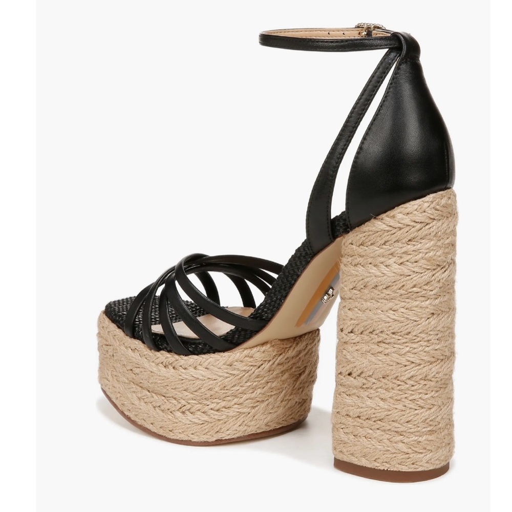 Sam Edelman Kade Ankle Strap Espadrille Heels Platform Sandals Size 8.5 NEW - Picture 4 of 16